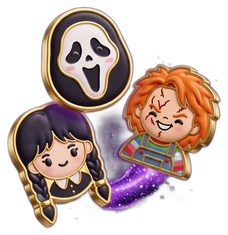 Colección de marcadores villanos de terror Dulce Halloween